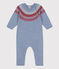 Babies' Patterned Knit Wool/Cotton Jumpsuit ROVER /MULTICO