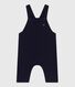 Babies' long-leg dungarees in plain cotton