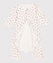Babies' Footless Cotton Bodyjama MARSHMALLOW white/MULTICO white