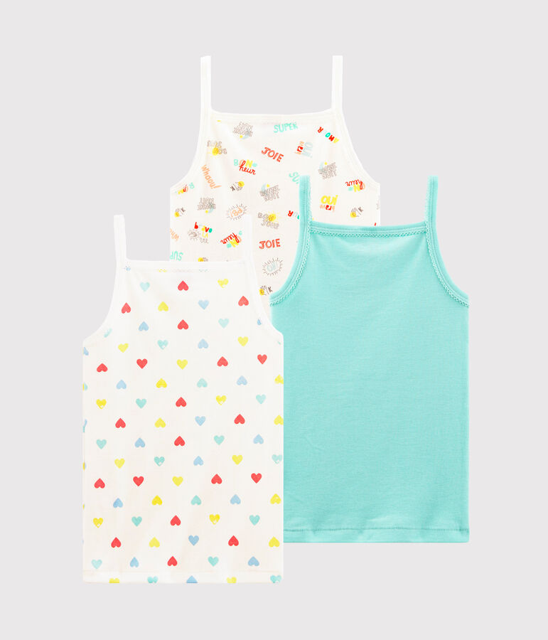 Girls' Strappy Tops - 3-Piece Set multicolor