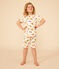 Children's Short Cotton Print Pyjamas AVALANCHE white/MULTICO