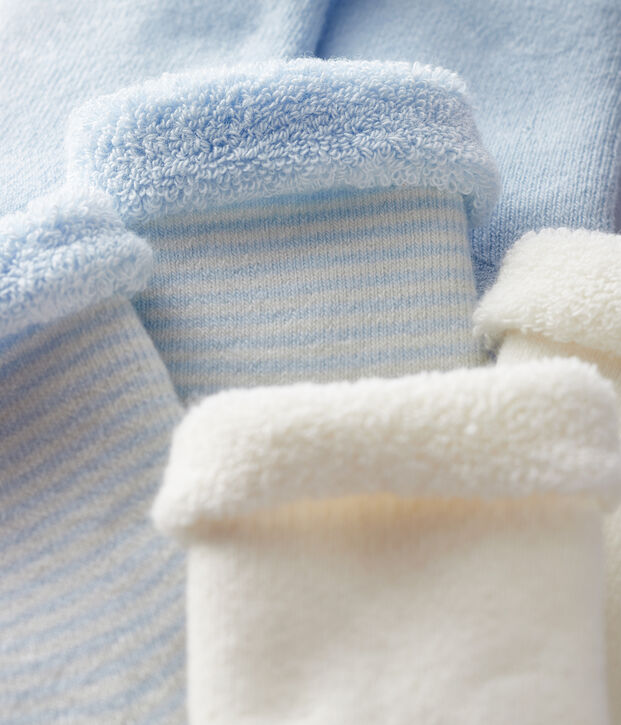 Knitted Babies' Socks - 3-Piece Set multicolor