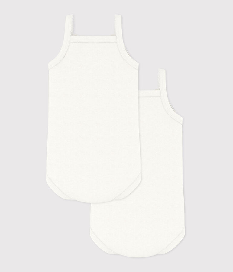 Baby Girls' Strappy Bodysuits - 2-Pack multicolor