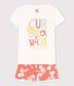 Girls' Pink Hawaiian Cotton Short Pyjamas