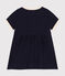 Babies' cotton short-sleeved dress SMOKING blue