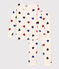 Girls' Snugfit Heart Patterned Cotton Pyjamas AVALANCHE white/MULTICO