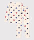 Girls' Snugfit Heart Patterned Cotton Pyjamas