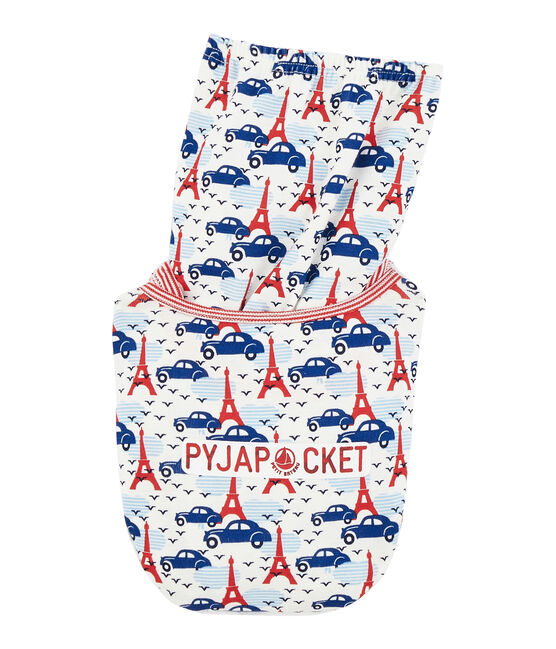 Boys' Ribbed Pyjamas MARSHMALLOW white/MULTICO white