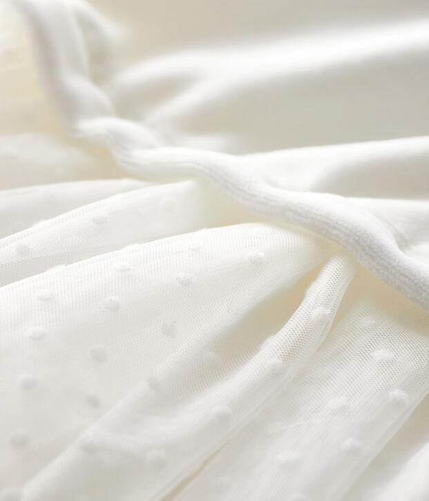 Baby girl's long-sleeved dress white