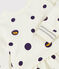 Baby girl's long-sleeved dress MARSHMALLOW white/MULTICO white