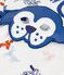 Children's dog print cotton fancy dress pyjamas white/multicolor
