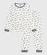 Children's velour pyjamas with a zebra print