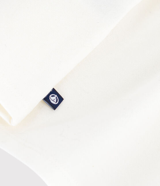 Babies' long-sleeved T-shirt with a vintage logo design MARSHMALLOW white
