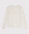 Women's long sleeved plain cotton T-shirt MONTELIMAR CHINE