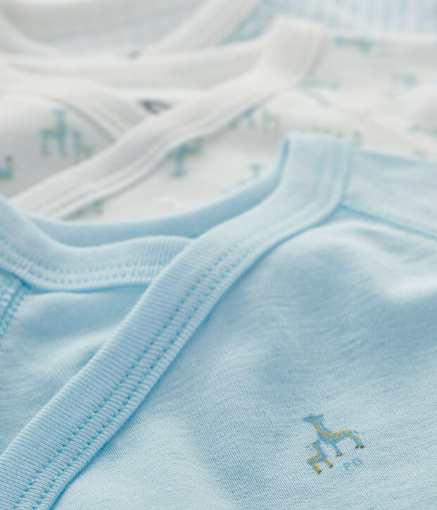 Short-Sleeved Newborn Bodysuit - 3-Piece Set multicolor