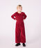 Children's long-sleeved plain cotton T-shirt AMARANTE