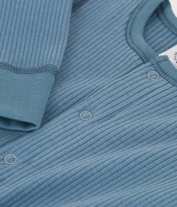 Babies' Ribbed Jumpsuit blue