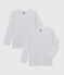 Girls' White Long-sleeved T-Shirt - 2-Pack variante 1