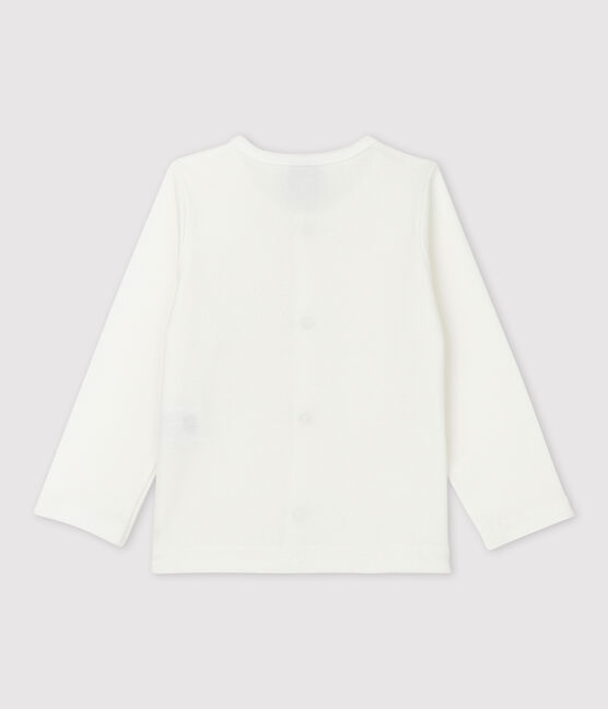 Babies' Cotton Cardigan MARSHMALLOW white