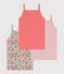 Pack of children's floral cotton tank tops multicolor