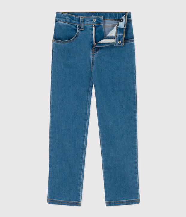 Girls' Denim Slim-Fit Trousers blue
