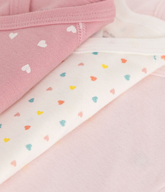 Babies' long-sleeved printed cotton wrapover bodysuits - 3-Pack variante 1