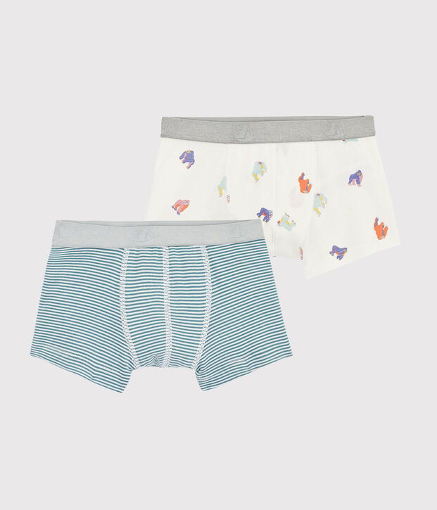 Boys' Monkey Print Boxer Shorts - 2-Piece Set multicolor