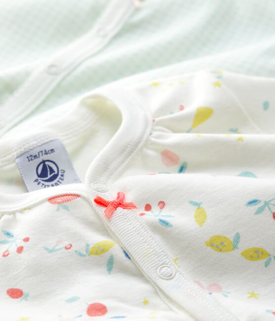 Baby Girls' Organic Cotton Playsuit - 2-Pack variante 1