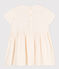 Babies' Smocked Short-Sleeved Dress Ecru/multicolor
