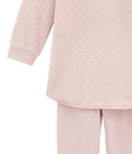 Little girl's nightgown with leggings JOLI pink/CONCRETE grey