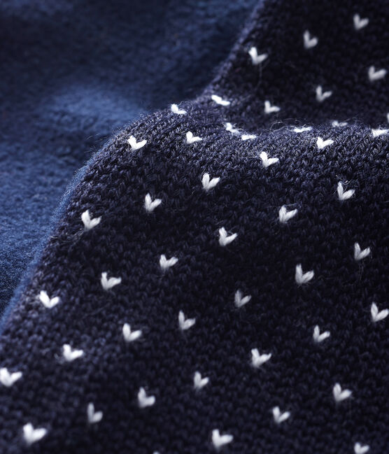 Unisex Baby Fleece-Lined Scarf SMOKING blue/MARSHMALLOW white