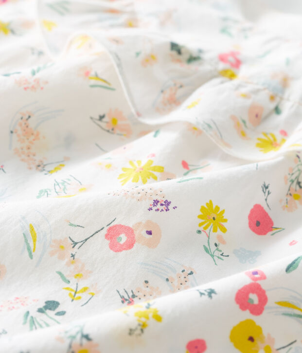 Print playsuit for baby girls white/multicolor