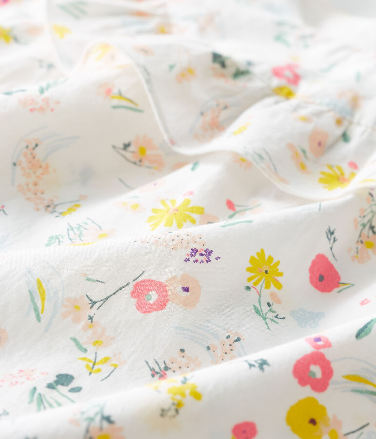 Print playsuit for baby girls white/multicolor