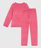 Children's velour pyjamas PEONIA pink