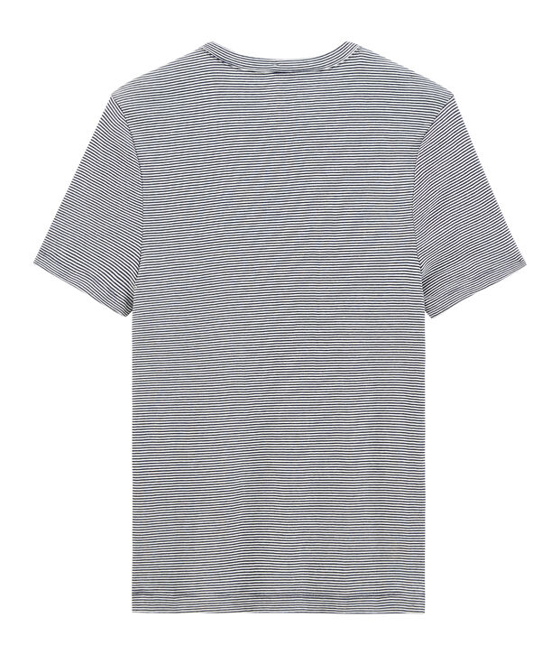 Men's Iconic Short-Sleeved Crew Neck T-Shirt blue/white