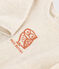 Babies' Owl Patterned Velour Sleepsuit MONTELIMAR CHINE beige