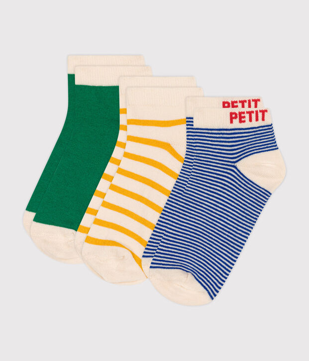 Children's cotton socks - 3-pack multicolor