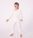 Children's heart-print velour pyjamas