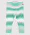 Babies' Cotton Leggings MARSHMALLOW white/PIVERT