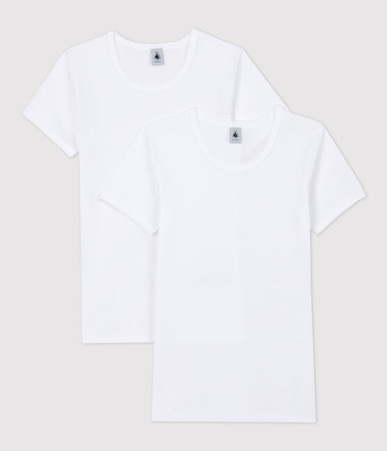 Girls' Short-Sleeved White T-Shirt - 2-Pack variante 1