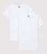 Girls' Short-Sleeved White T-Shirt - 2-Pack