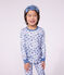 Children's cotton dragon costume pyjamas blue/blue