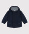 Baby boy's mid-length parka SMOKING blue
