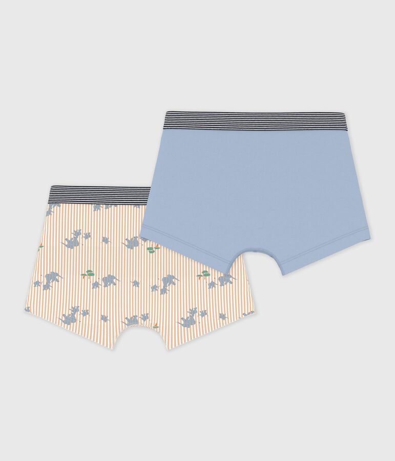 Pack of children's elephant-print cotton boxers multicolor