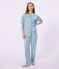 Women's buttoned printed cotton pyjamas MIMI /ECUME