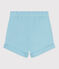 Babies' plain cotton shorts AQUATIC blue