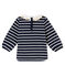 Baby girls' sailor top SMOKING blue/MARSHMALLOW white