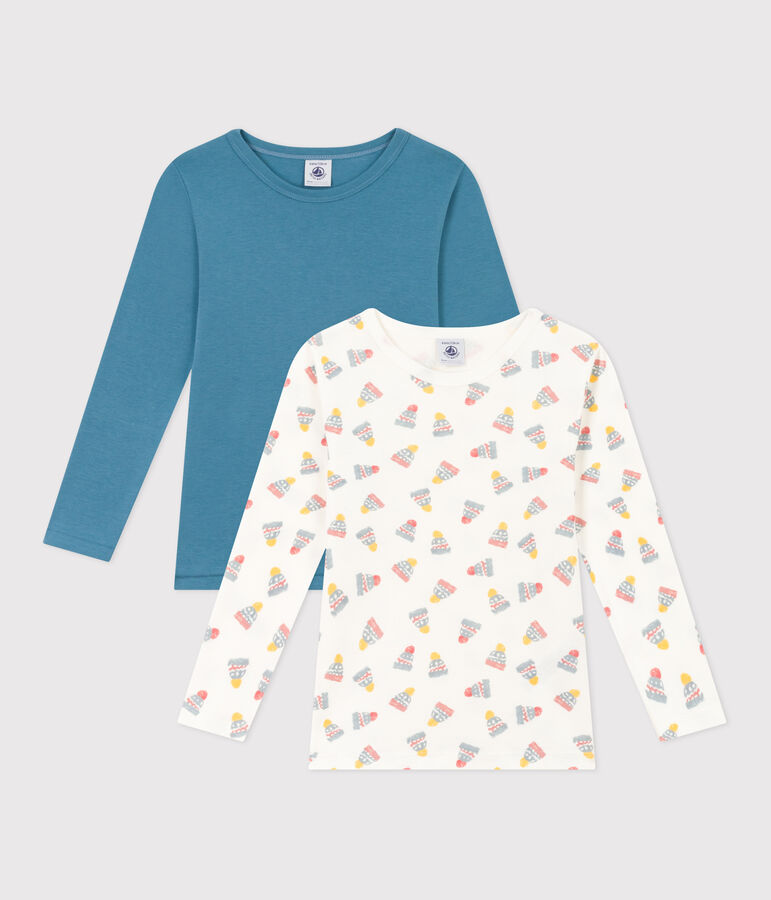 Boys' Hat Long-Sleeved Cotton T-Shirts - 2-Pack multicolor