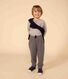 Boys' quilted tube knit trousers