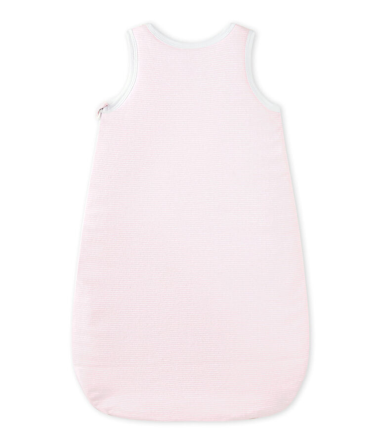 Baby girls' milleraies-striped newborn sleep sack pink/white